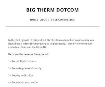 Bigtherm.com(Big Therm dotcom) Screenshot
