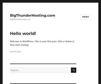 Bigthunderhosting.com(Affordable web hosting) Screenshot