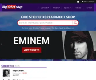 Bigticketshop.co.uk(Big Ticket Shop) Screenshot