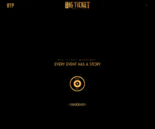 Bigticketweddings.com(Big Ticket Productions specializes) Screenshot