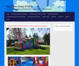 Bigtimejumpnslide.com(Long Island's Best Party Rental Service) Screenshot