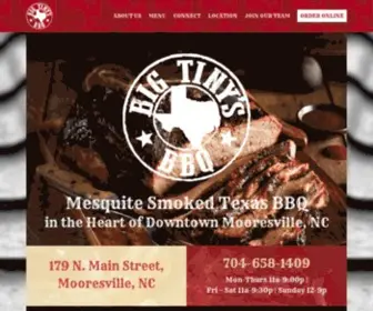 Bigtinysbbq.com(Texas BBQ in Mooresville) Screenshot