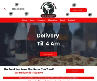 Bigtonyspizzari.com(Big Tony's Pizzeria) Screenshot