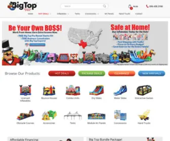 Bigtopinflatables.com(Inflatables for Sale) Screenshot