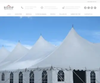 Bigtoprentals.com(Big Top Rentals) Screenshot