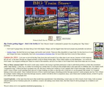 BigtrainStore.com(Big Train Store) Screenshot