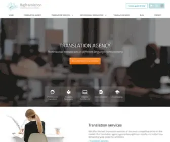 Bigtranslation.com(Translation agency) Screenshot