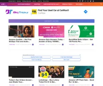 Bigtricks.in(Free Recharge Tricks) Screenshot
