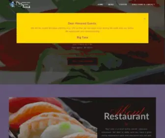 Bigtunainc.com(Big Tuna Japanese Restaurant) Screenshot