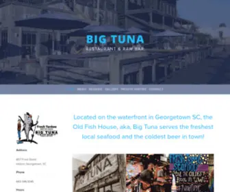 Bigtunarawbar.com(Big Tuna) Screenshot