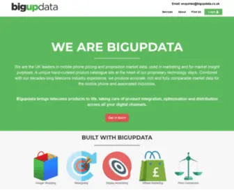 Bigupdata.co.uk(The UK Leaders in Telecoms marketing and pricing data) Screenshot