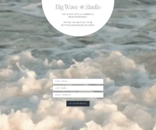 Bigwave-Studio.com(Coming-Soon) Screenshot