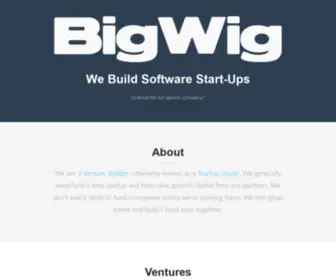 Bigwig.com(Bigwig are developers of mobile games) Screenshot