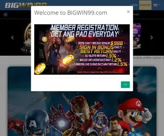 Bigwin99.com Screenshot