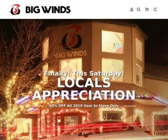 Bigwinds.com(Windsurfing, Kiteboarding, Stand Up Paddling, SUP, Lessons, Rentals, w) Screenshot