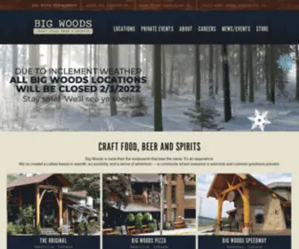 Bigwoodsrestaurants.com(Big Woods Restaurants) Screenshot