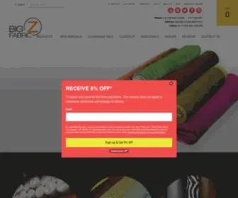 BigzFabric.com(Online Fabric Store by the yard) Screenshot