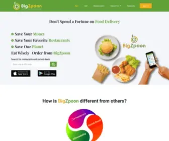 Bigzpoon.com(Real-time Nutrition Calculator) Screenshot