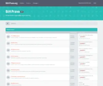 Bih-Pravo.org(Bosanskohercegovački pravni portal ) Screenshot