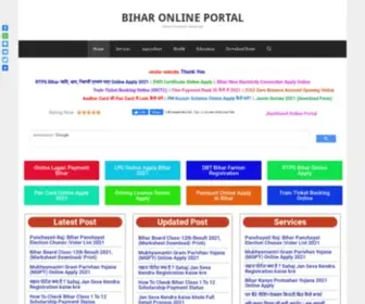 Biharonlineportal.com(Bihar Online Portal) Screenshot