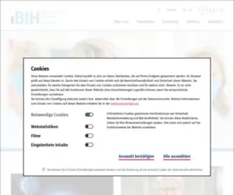 Bihealth.de(Berlin Institute of Health at Charité) Screenshot