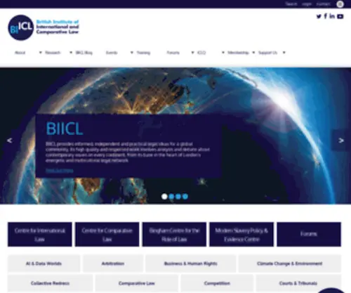 Biicl.org(British Institute of International and Comparative Law) Screenshot