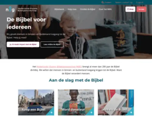 BijBelgenootschap.nl(Het Nederlands Bijbelgenootschap brengt de Bijbel dichtbij Het Nederlands Bijbelgenootschap brengt de Bijbel dichtbij) Screenshot