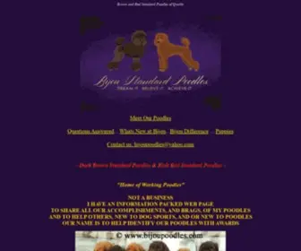 Bijoupoodles.com(Standard poodle puppies) Screenshot