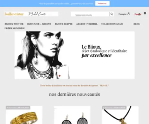 BijouxDespharaons.com(Bijoux) Screenshot