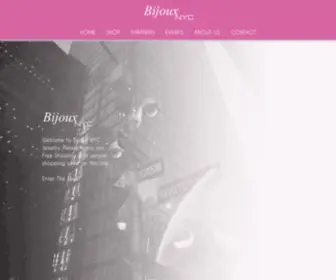 Bijouxnyc.com(Bijoux NYC) Screenshot