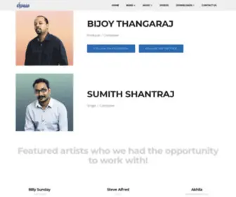 Bijoythangaraj.com(About the band members) Screenshot