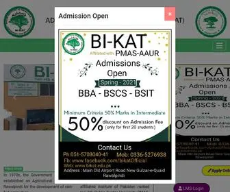 Bikat.edu.pk(BI-KAT Barani Institute of Knowledge Administration & Technology) Screenshot