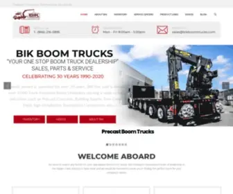 Bikboomtrucks.com(BIK Boom Truck) Screenshot