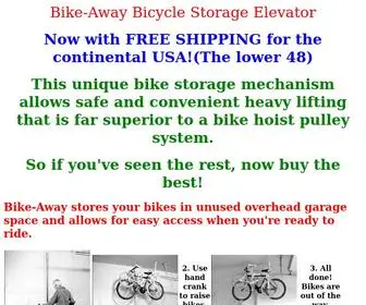 Bike-Away.com(BICYCLE STORAGE ELEVATOR) Screenshot