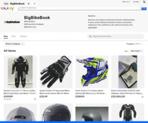 Bike-Gear.com(EBay Stores) Screenshot