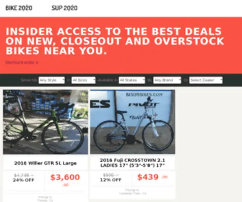 Bike2020.com(Since 2005) Screenshot