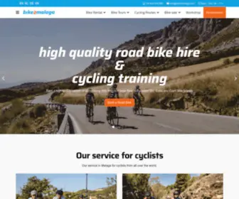 Bike2Malaga.com(Bike Rental and Bicycle Tours in Malaga) Screenshot