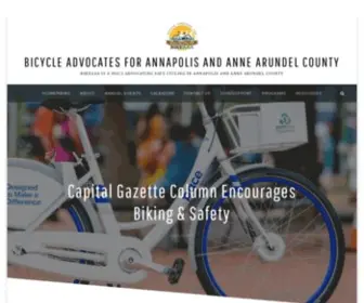 Bikeaaa.org(BikeAAA is a 501c3 advocating safe cycling in Annapolis and Anne Arundel County) Screenshot