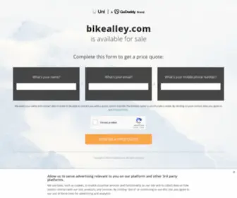 Bikealley.com(Bicycle Alley) Screenshot