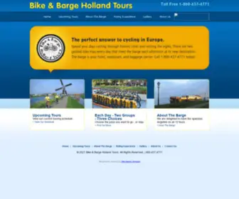 Bikebarge.com(Bike & Barge Holland Tours) Screenshot