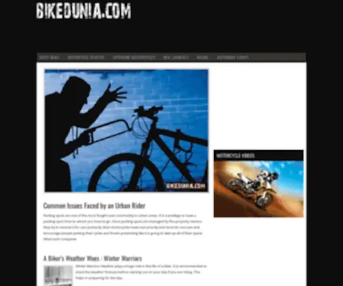 Bikedunia.com(Motorcycle News) Screenshot