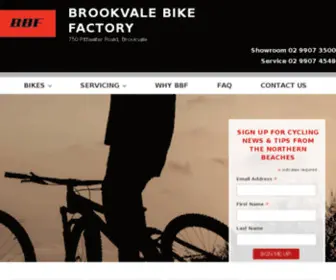 Bikefactory.com.au(The Northern Beaches Best Bikes) Screenshot