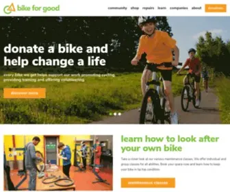 Bikeforgood.org.uk(Bike for Good) Screenshot