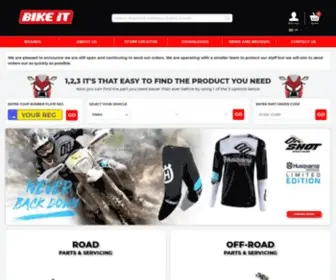 Bikeittrade.com(The UK's leading distributor of motorcycle parts and accessories) Screenshot