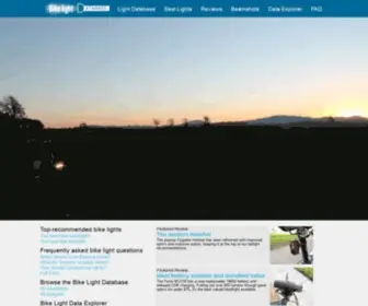 Bikelightdatabase.com(The Bike Light Database) Screenshot