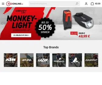 Bikeonline.com(Online Shop von RADONLINE ➤ große E) Screenshot