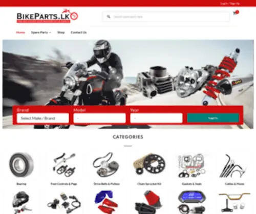 Bikeparts.lk(Your online motorbike spareparts store) Screenshot