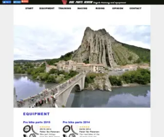 Bikepartsreview.com(Bike Parts Review Training Advice and Equipment Reviews for cyclists) Screenshot