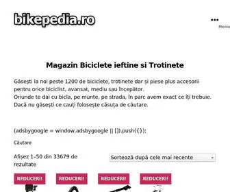 Bikepedia.ro(Magazin Biciclete ieftine si Trotinete) Screenshot