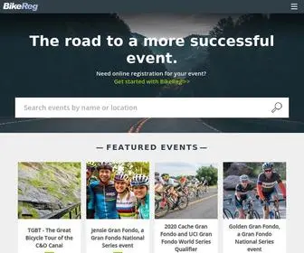 Bikereg.com(Online cycling event registration) Screenshot